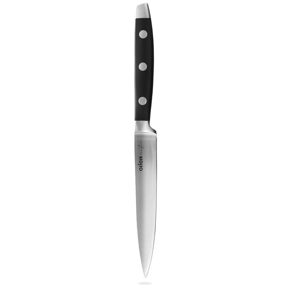 KÜCHENMESSER MASTER Schwarz Silber - Schwarz, Metall (23.5cm) - Orion 