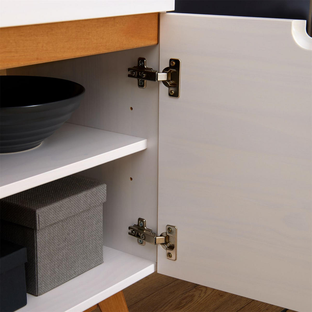 KOMMODE TIBOR - Weiß, Holz (98/84/40cm) - IDIMEX