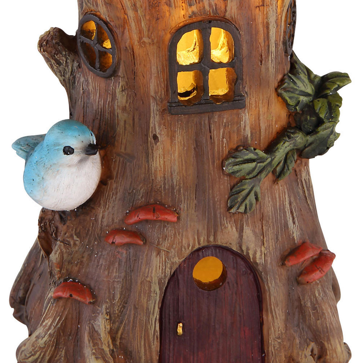 LED AUSSENLEUCHTE Baumstamm Braun - Braun, Kunststoff (11.5/10/23cm) - Globo Lighting