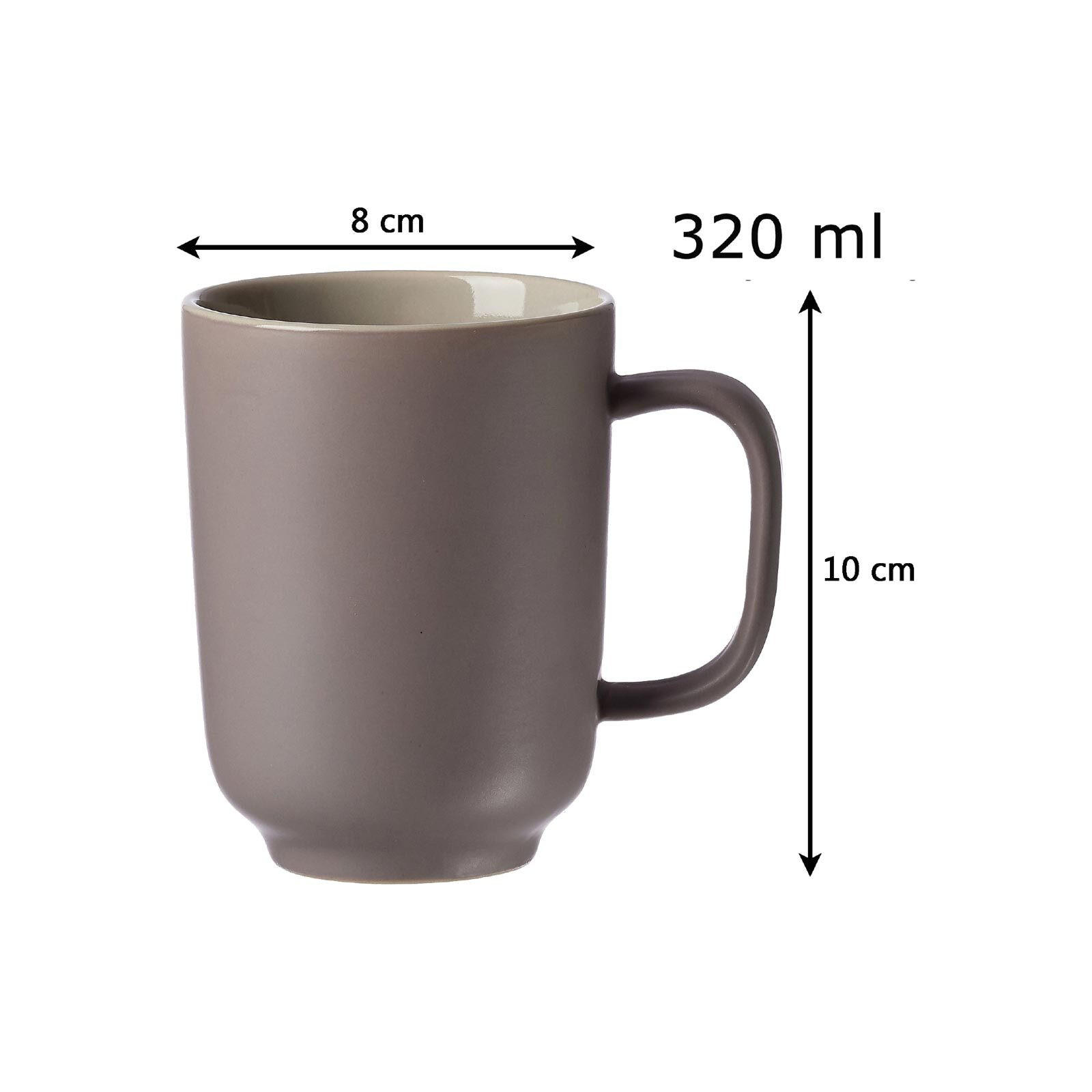 FRÜHSTÜCKSSET Jasper Taupe 16er Set - Taupe, Keramik (1/1/1cm) - Ritzenhoff Breker