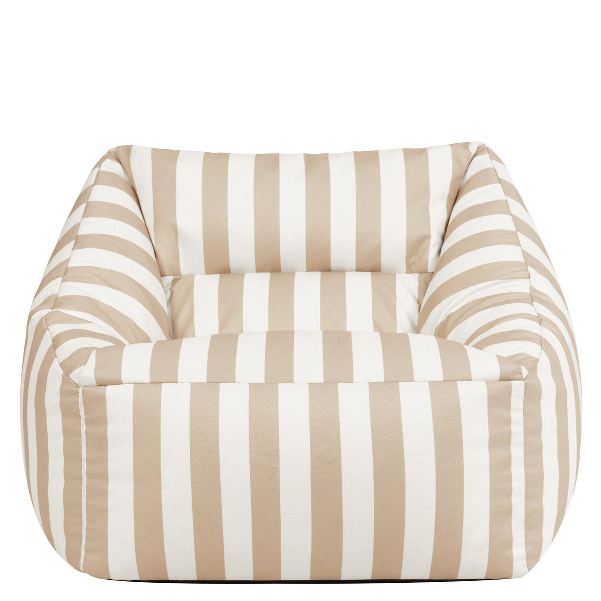 SITZSACK Sessel Natalia Streifen - Taupe, Textil (97/73/84cm) - icon