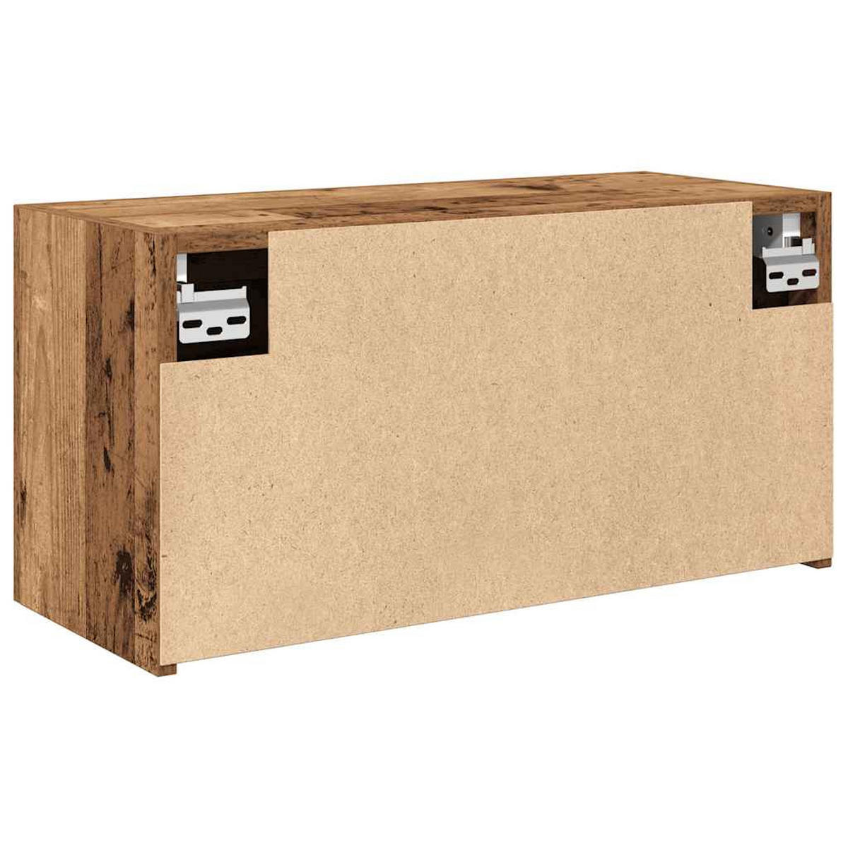 BAD-WANDSCHRANK Altholz-Optik 60/25/30 Cm Holzwerkstoff - Dunkelbraun, Holzwerkstoff (25/30/60cm) - vidaXL