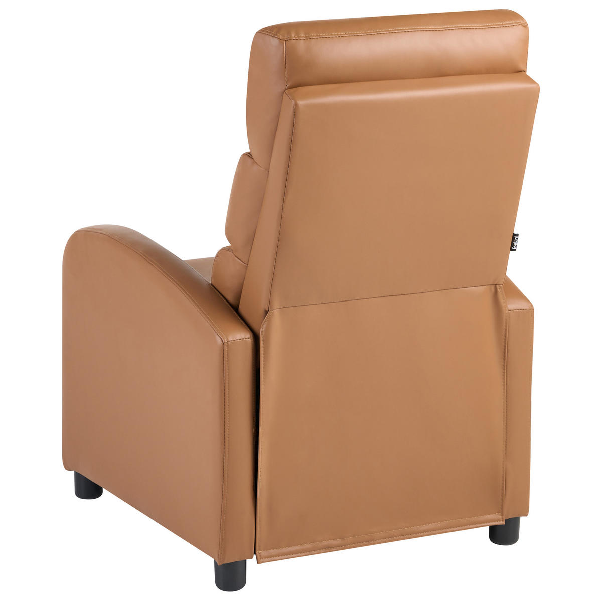FERNSEHSESSEL Kunstleder Braun Otus - Braun, Kunststoff (67/75/89cm) - Beliani