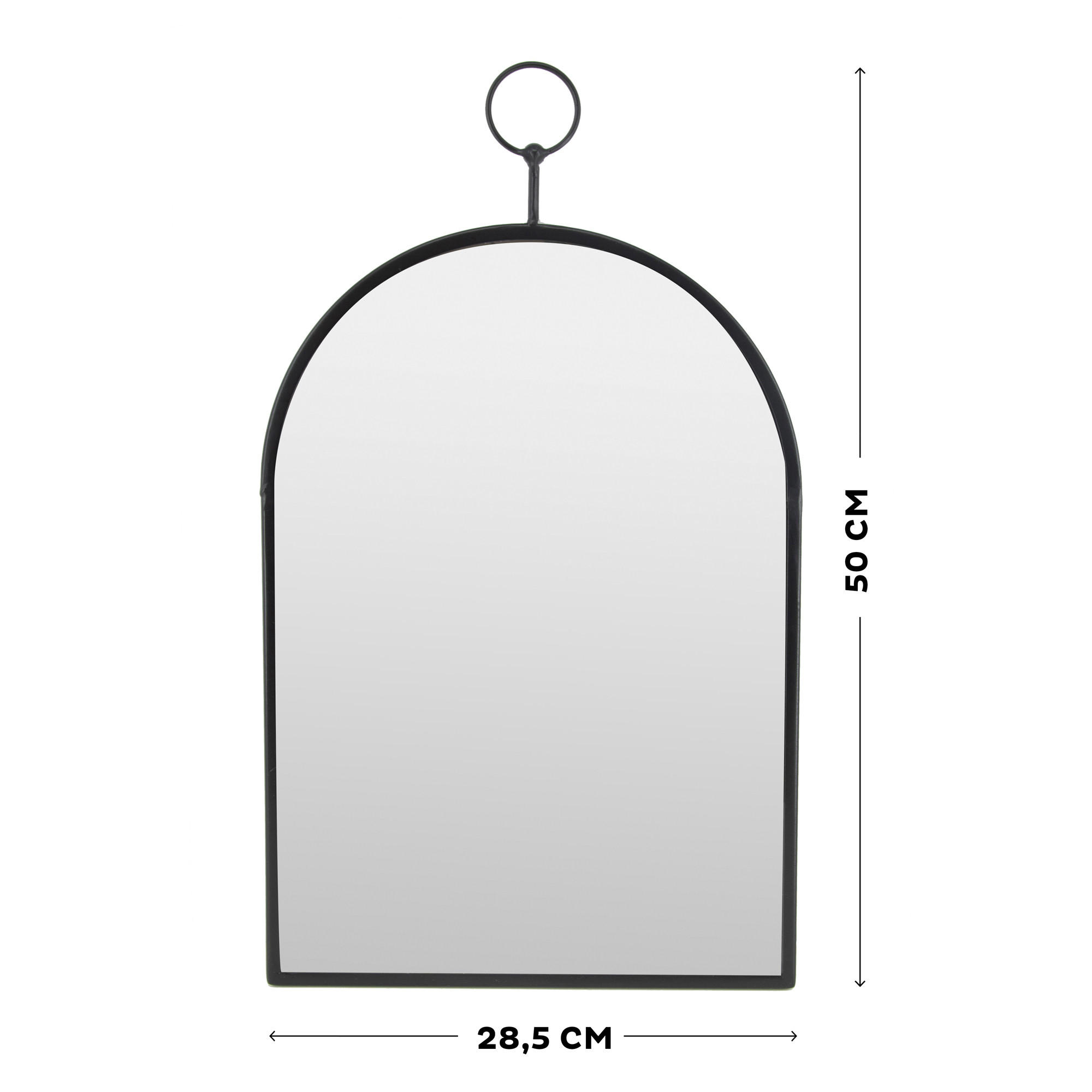 SPIEGEL - Luxus-Spiegel - Gänseblümchen - Schwarz, Glas (28.5/60/28.5cm) - Art for the Home