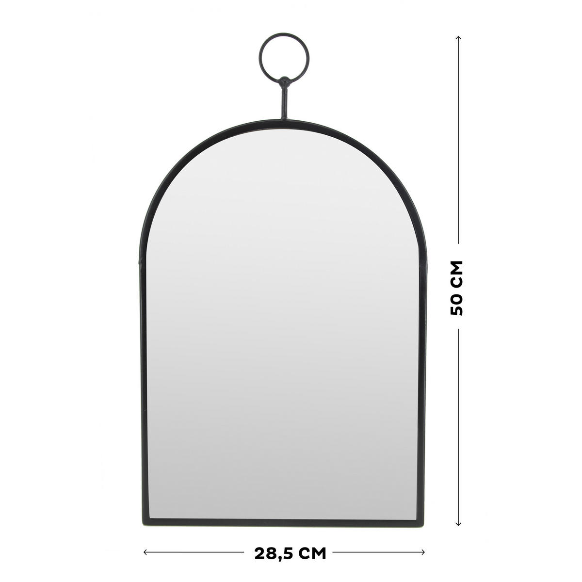 SPIEGEL - Luxus-Spiegel - Gänseblümchen - Schwarz, Glas (28.5/60/28.5cm) - Art for the Home