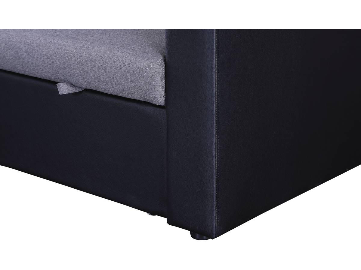 ECKSOFA alain Grau / Schwarz - Multicolor, Textil (145/221cm) - Habitat Garten