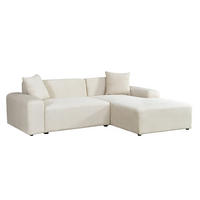 ECKSOFA AMELIO - Beige, Rechts - Beige, Holzwerkstoff/Textil (178/240cm) - Home Deluxe