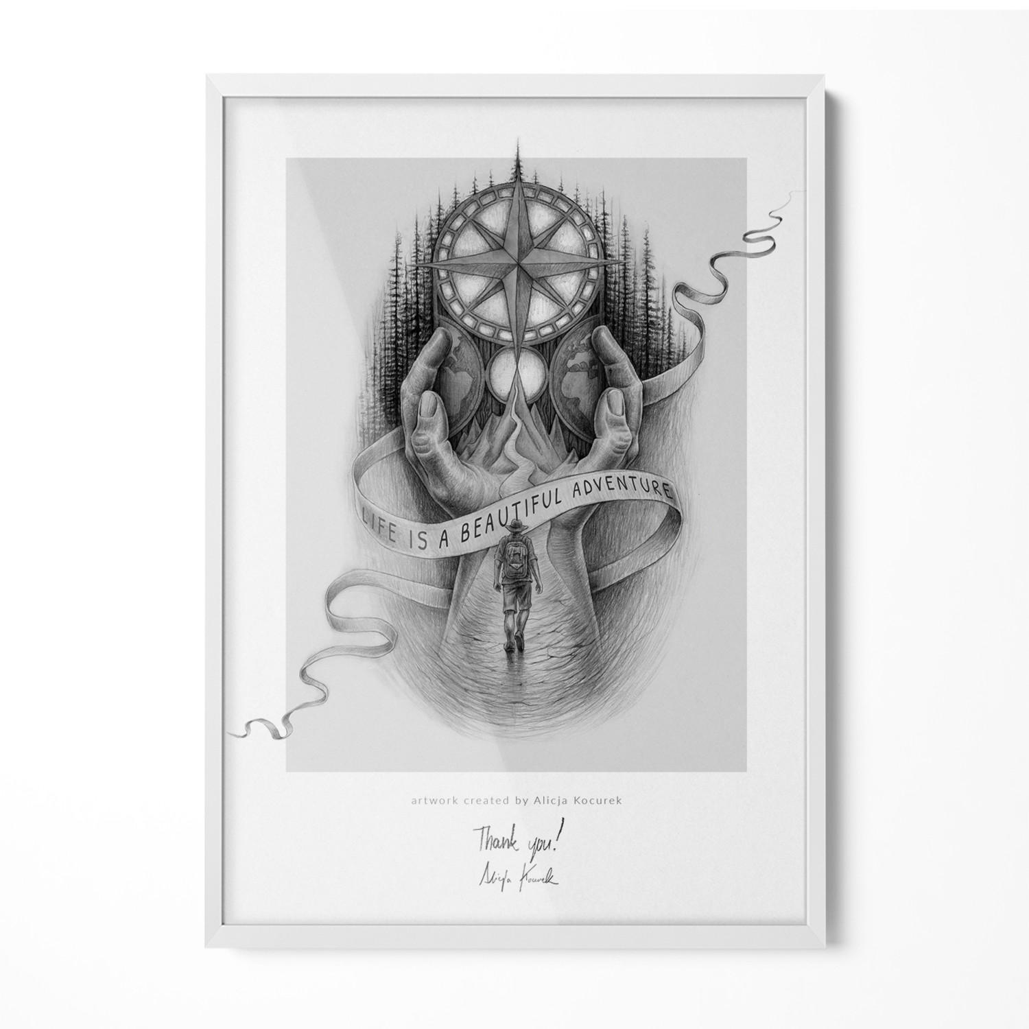 TULUP RÁM na obraz Bílý 50x70 cm