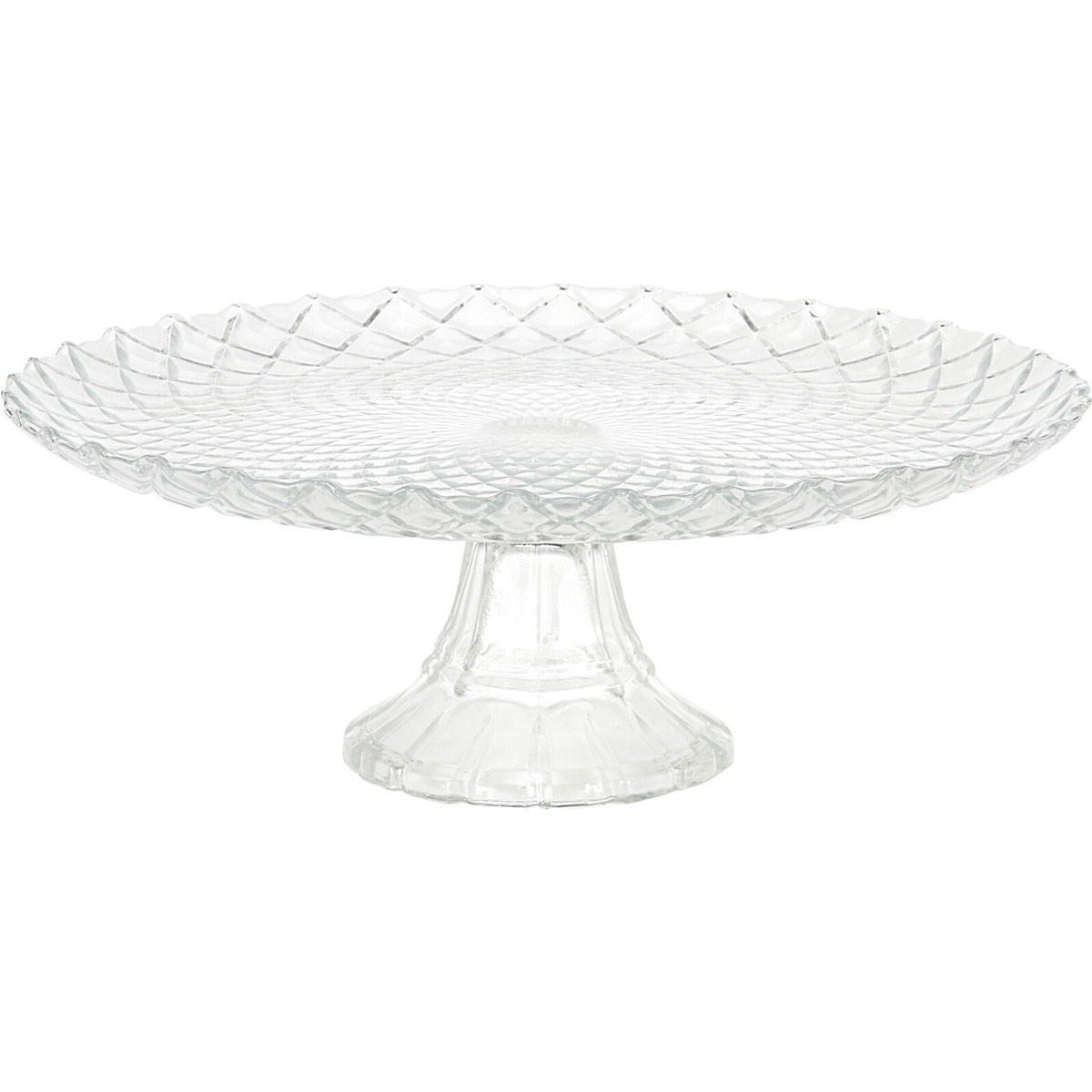 TORTENSTÄNDER Glas Transparent 28,5/28,5/11 cm - Transparent, Glas (11cm) - Excellent Houseware