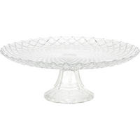 TORTENSTÄNDER Glas Transparent 28,5/28,5/11 cm - Transparent, Glas (11cm) - Excellent Houseware