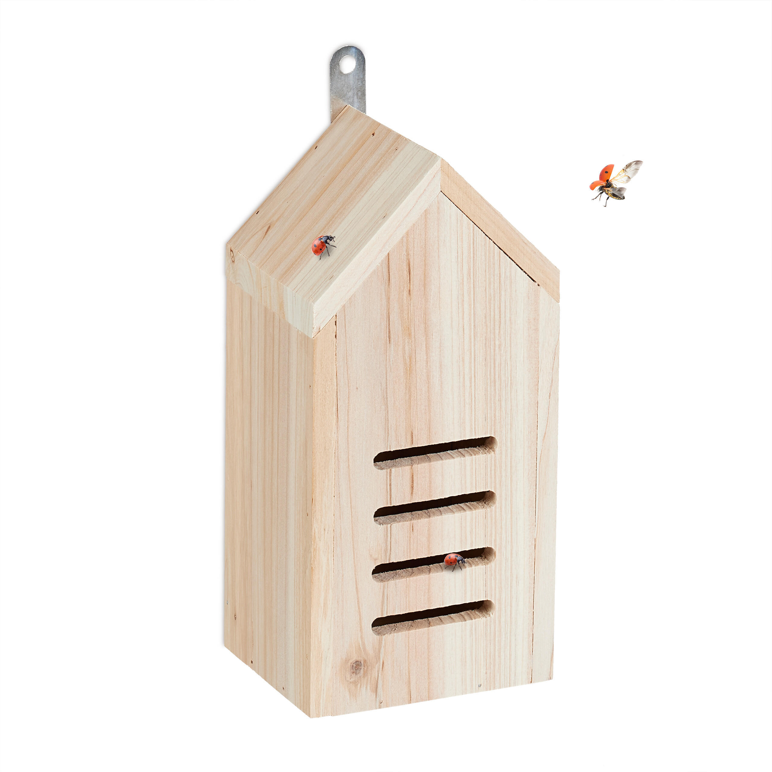 CĂSUȚĂ Naturală pentru buburuze lemn de brad netratat 25x12x10 cm