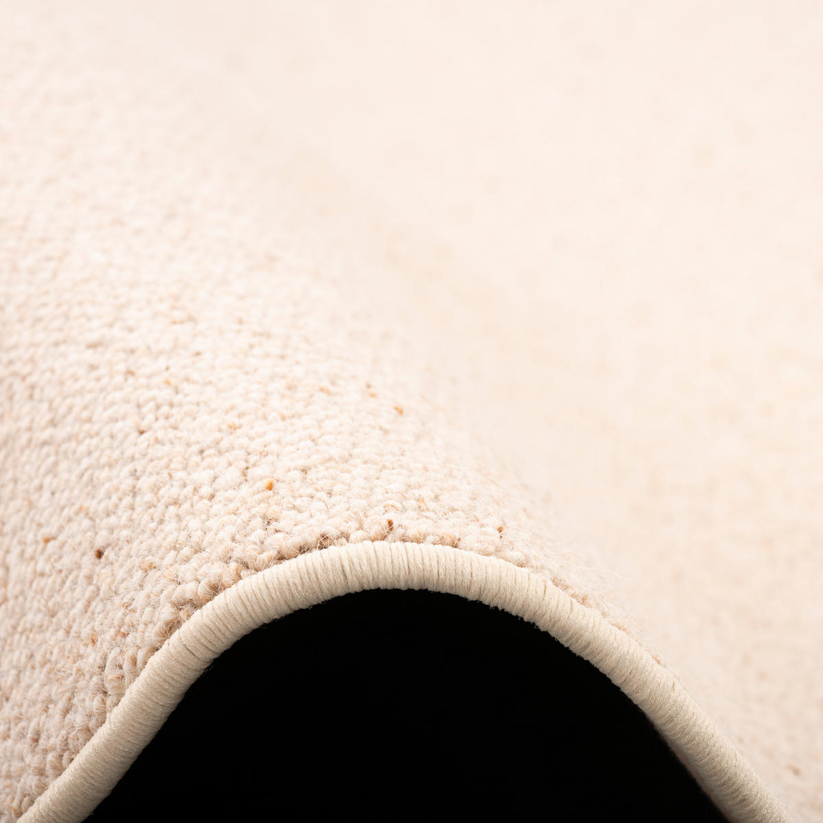 NATUR TEPPICH WOLLE BERBER RUND - Beige, Textil (200/200cm) - Snapstyle