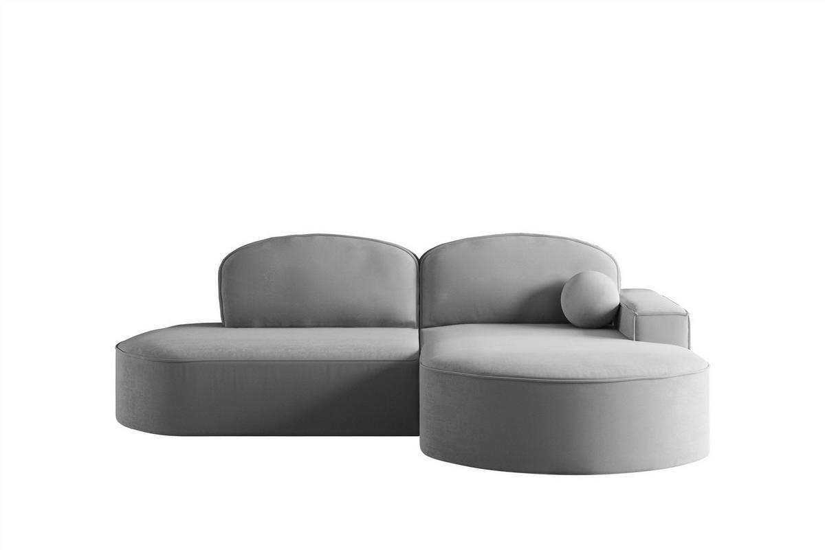 ECKSOFA Girona Mit Schlaffunktion - Dunkelgrau, Holzwerkstoff/Textil (278/179cm) - Fun Möbel