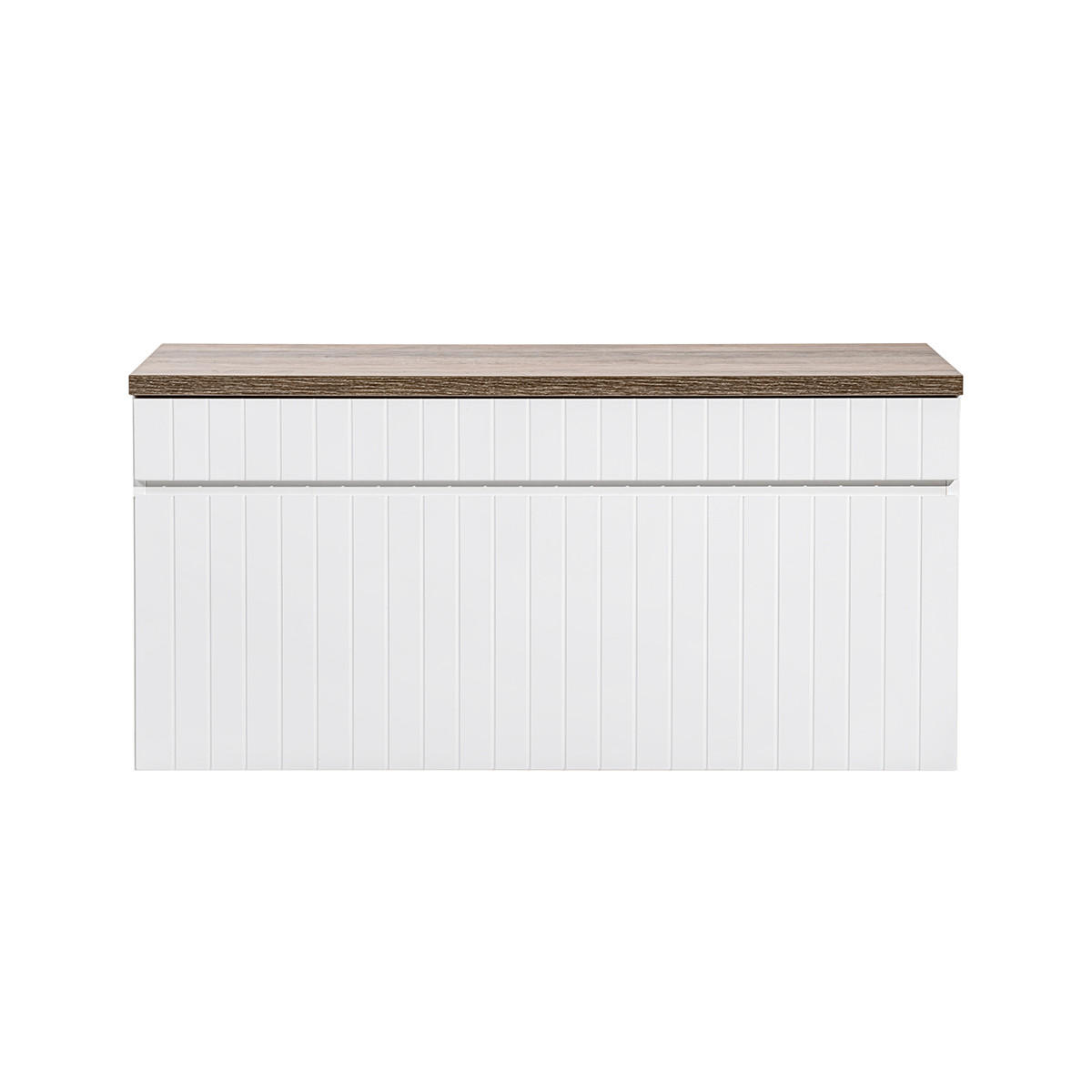 SKŘÍŇKA POD UMYVADLO 100cm Zelie Bílá - bílá, kompozitní dřevo (100/48/46cm) - Petits-meubles
