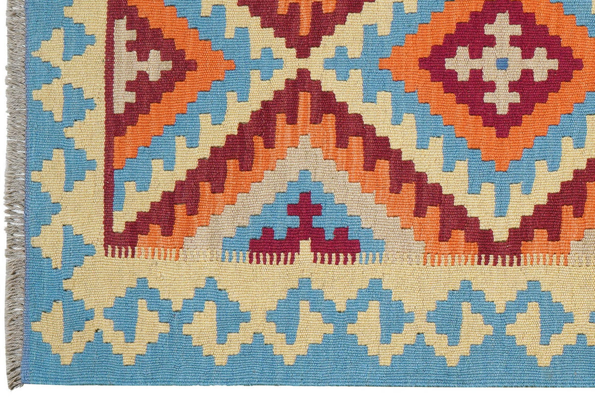 HANDWEBTEPPICH Kelim Gashgai Beige 240/84 cm Schurwolle - Beige, Textil (84/240cm) - Looma