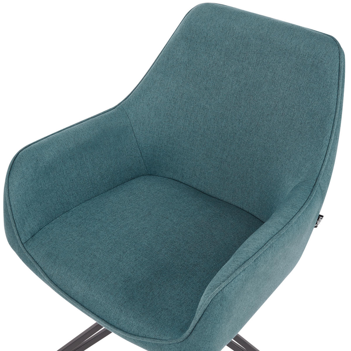 JÍDELNÍ ŽIDLE sada 2 ks Modrozelená Jodar - modrá/černá, textil (56/83/60cm) - Beliani