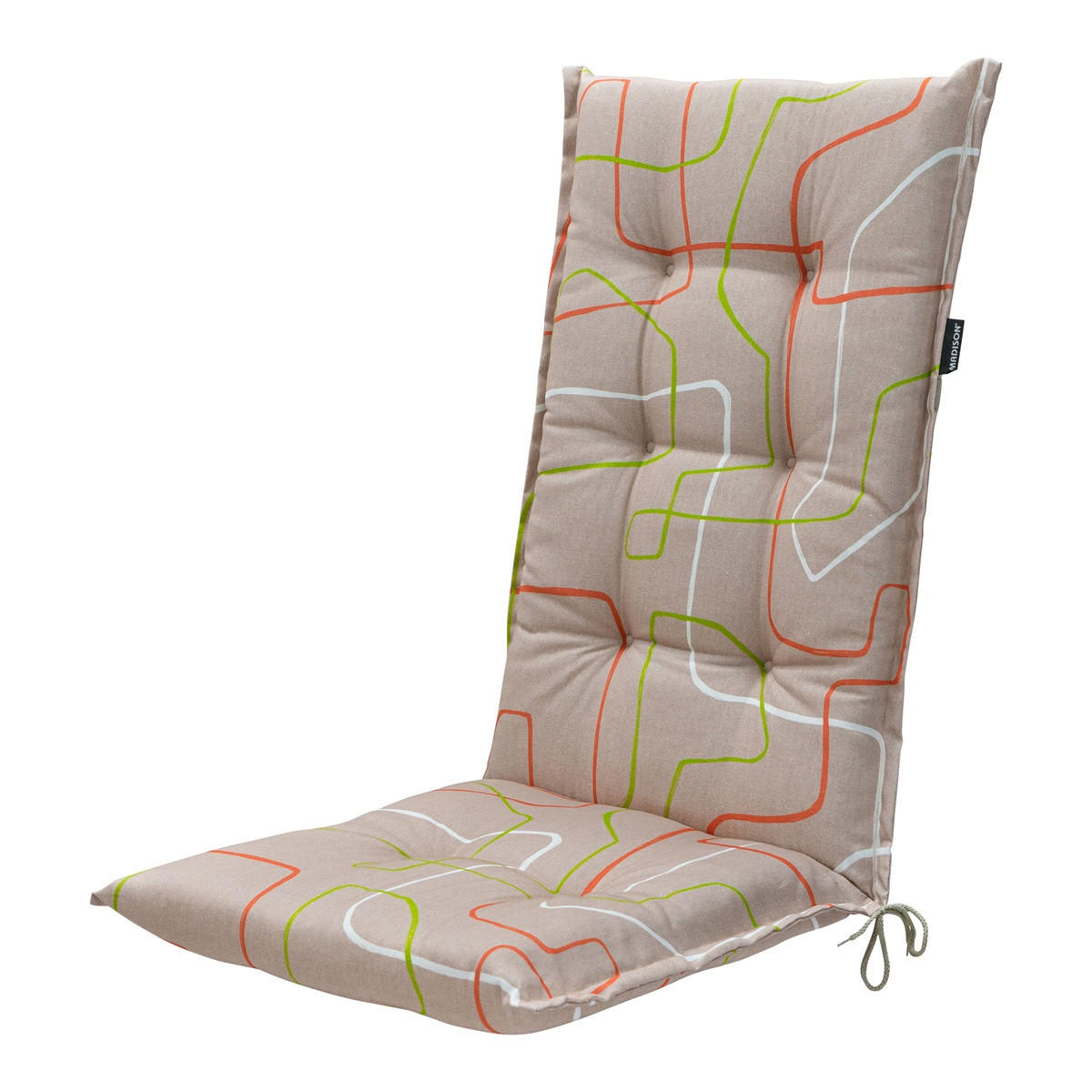 GARTENSTUHLKISSEN Joah 123/50 cm 4er-Set - Rot, Textil (50/7/123cm) - Madison