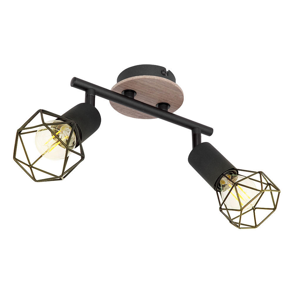Globo Lighting Deckenleuchte Schwarz 10x18x22 cm