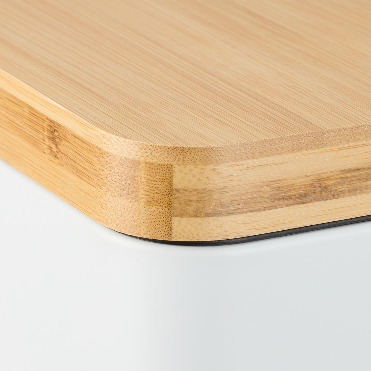 MÜLLEIMER - Weiß, Holz/Kunststoff (14/29.5/29cm) - Relaxdays