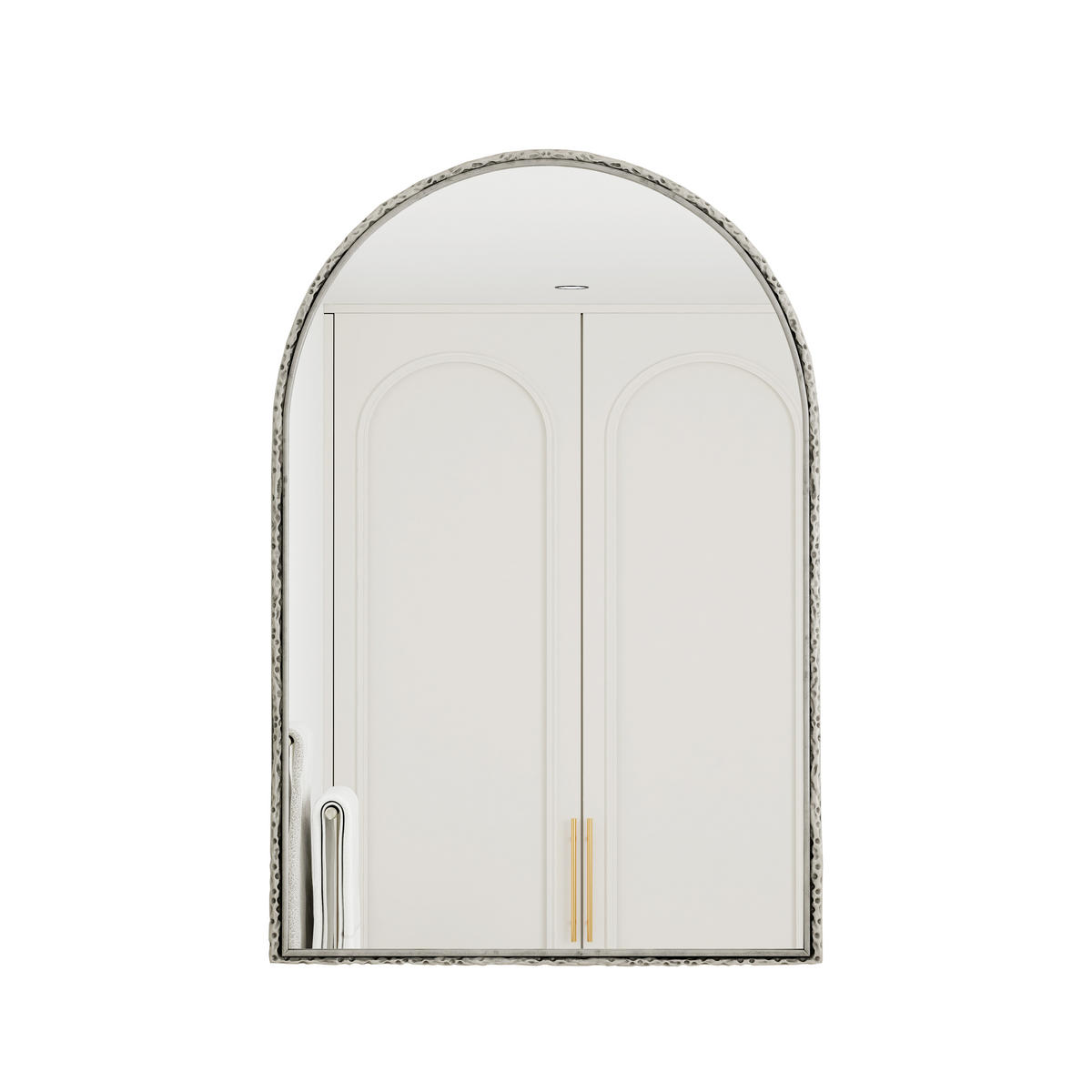 BOGEN Spiegel 91cmx61cmx2.5cm Silber-Wandspiegel für Badezimmer,Schminkbereich oder Wanddeko - Silberfarben, Glas (2.5/91/61cm) - Modfu