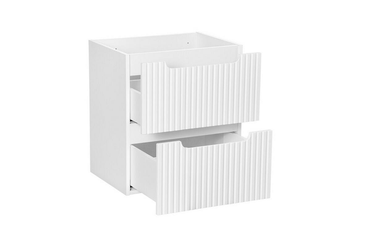 WASCHTISCHUNTERSCHRANK 60 cm 2 Teile - Nova White N BM105 in Weiß/Evoke Eiche - Weiß/Eiche Artisan, Holz (50/57/40cm)