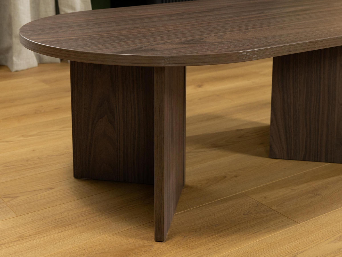 COUCHTISCH Gelizo 22 mm - Nussbaumfarben, Holzwerkstoff (65/110/42cm) - MIRJAN24