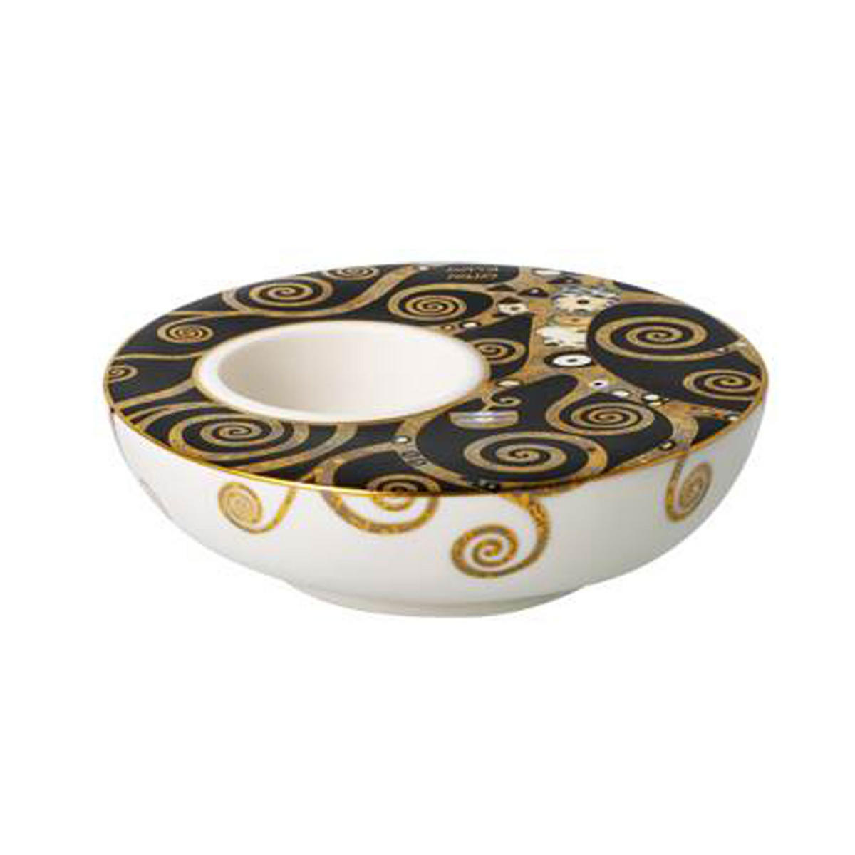 KERZENHALTER Gustav Klimt - Der Lebensbaum, Porzellan - Multicolor, Keramik (12/4/12cm) - Goebel