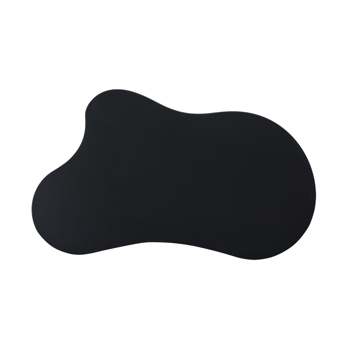 COUCHTISCH aus MDF und PVC 107x66x40,5 cm in Schwarz mit Filzunterlagen - Schwarz, Holzwerkstoff (107/66/40.5cm) - Modfu