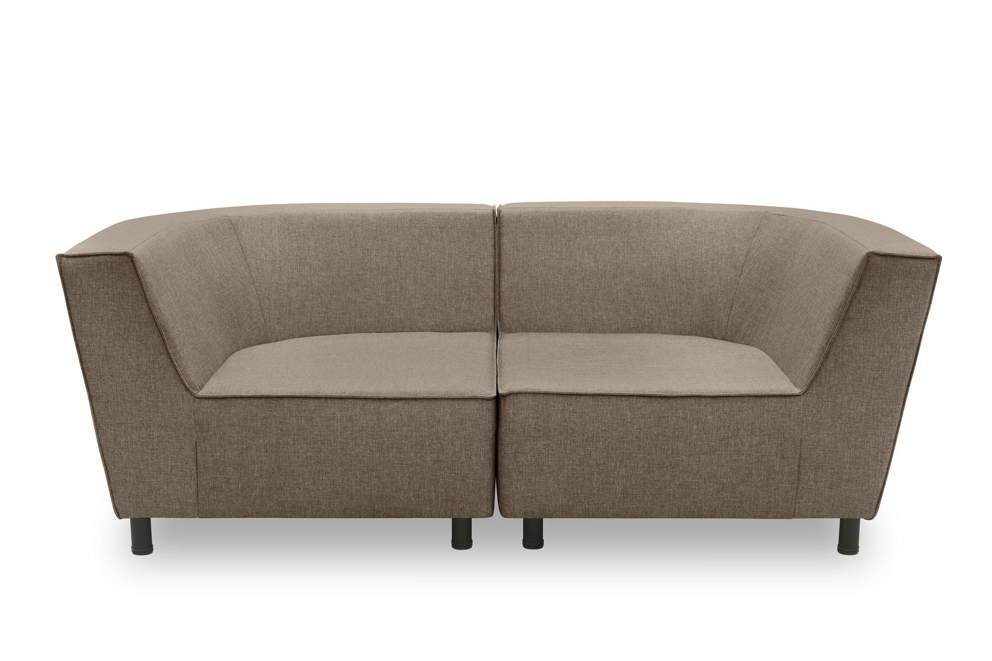 GARTENLOUNGE-SOFA 2-Sitzer Brandie 206x77x103 mit Outdoorbezug braun - Braun, Kunststoff (206/77/103cm) - 58aufmkessel