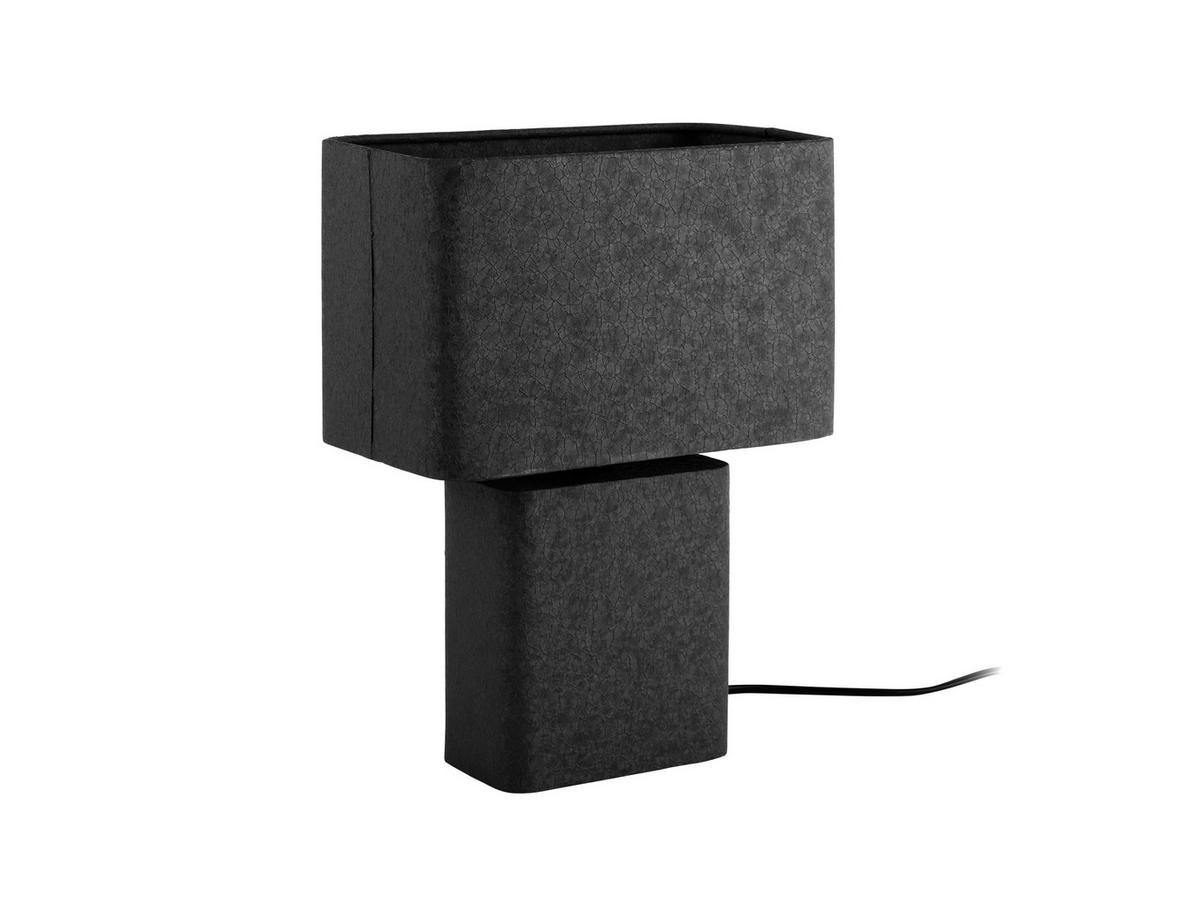TISCHLAMPE Boaz Recto - Schwarz - 24/14/33 cm - Schwarz, Metall (24/14/33cm) - Leitmotiv