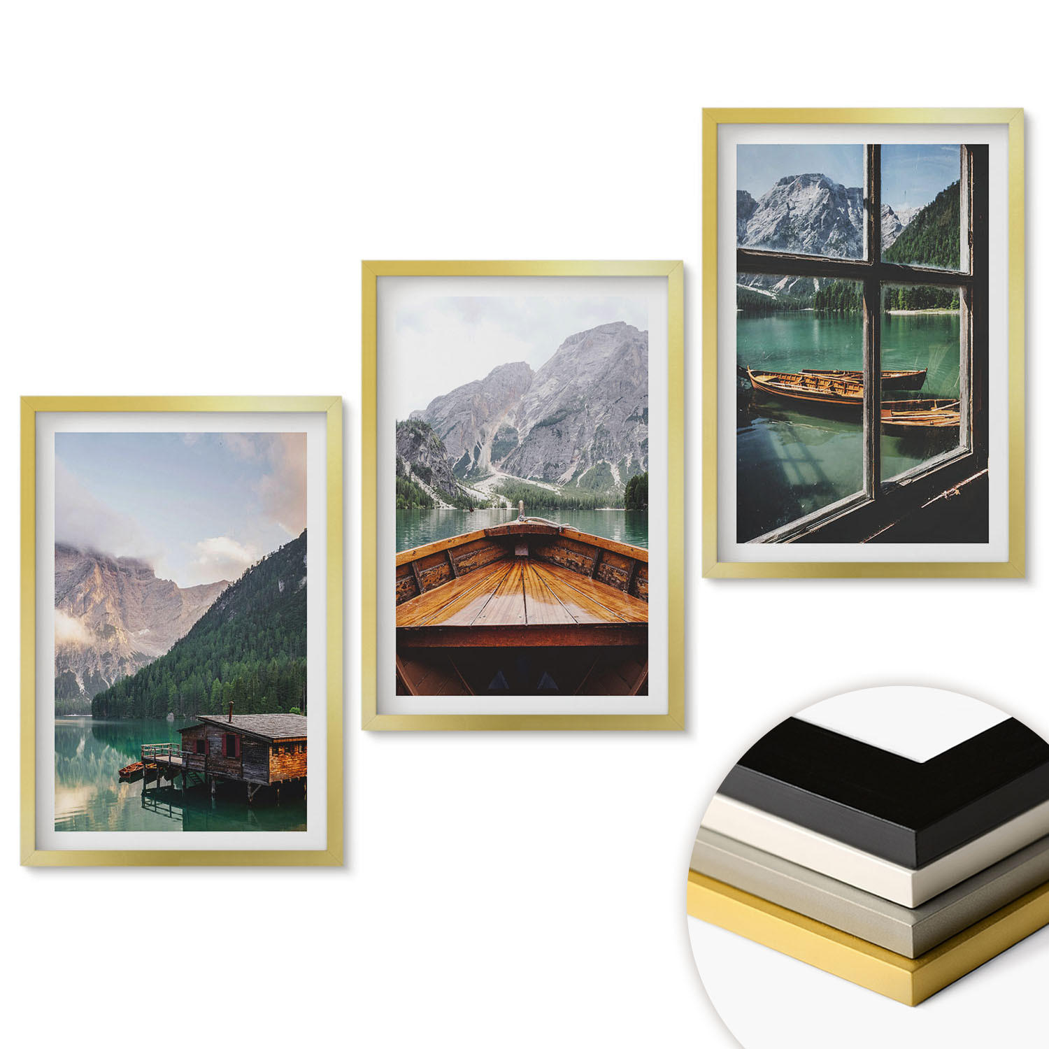ArtPrintCave Wandbilder Gold 40x60 cm