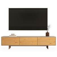 LOWBOARD ARTO Eiche/Kaschmir - Kaschmir/Eichefarben, Holz (184/42/39cm) - IDIMEX