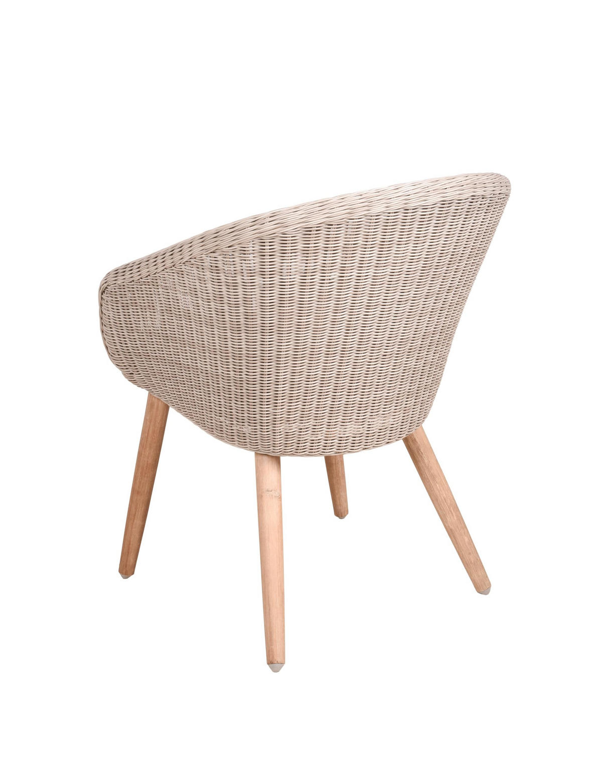 GARTENSTUHL 4er Set Porto mit Sitzauflage Gartenstühle - Braun, Holz (62/82/66cm) - DELUKE