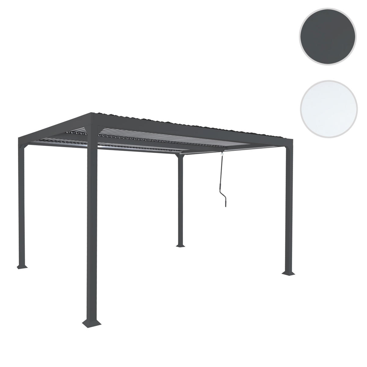 PERGOLA Anthrazit - Anthrazit, Metall (306/224/368cm) - MCW
