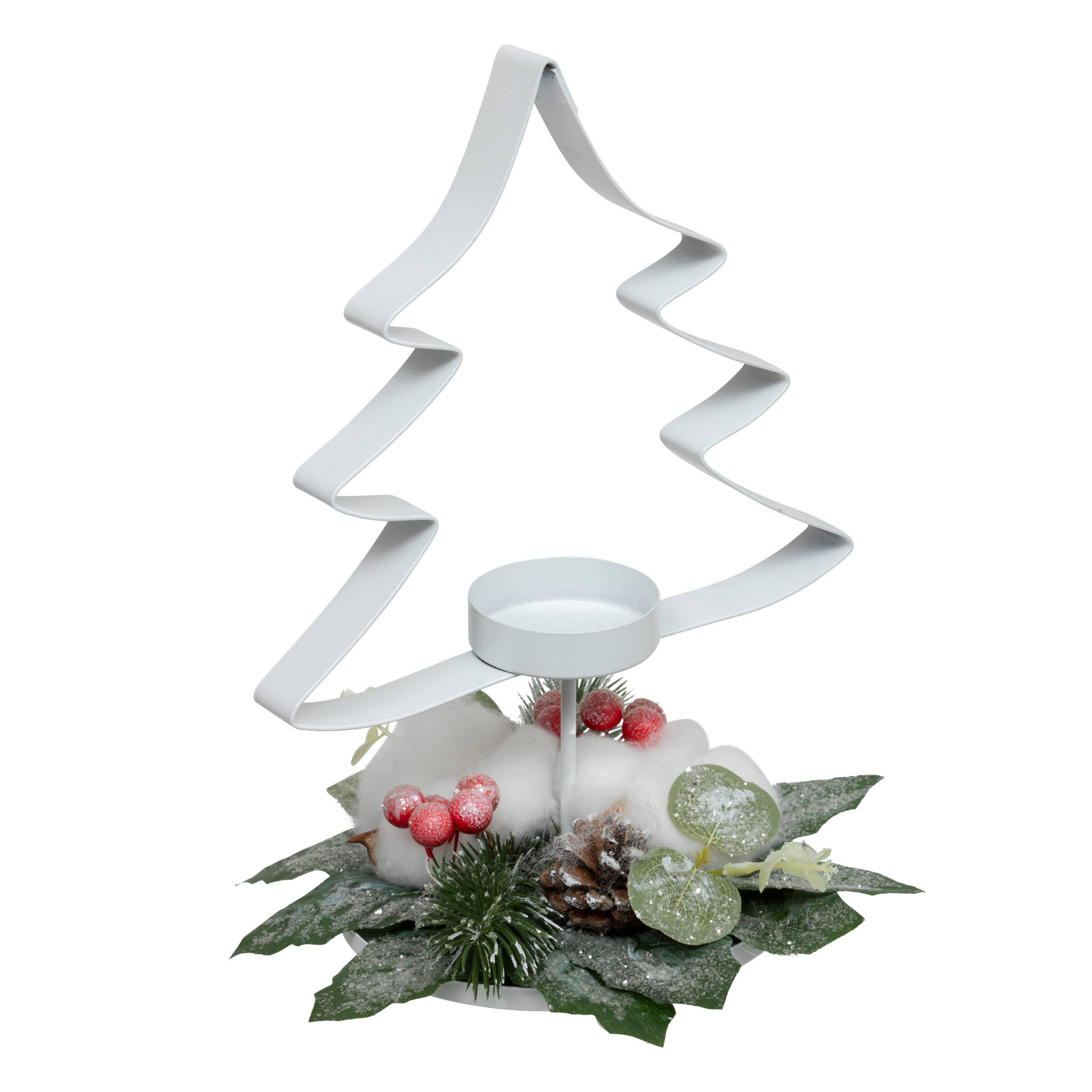 TEELICHTHALTER Tannenbaum 25 cm - Multicolor, Kunststoff (20/25cm) - Atmosphera Createur d´interieur