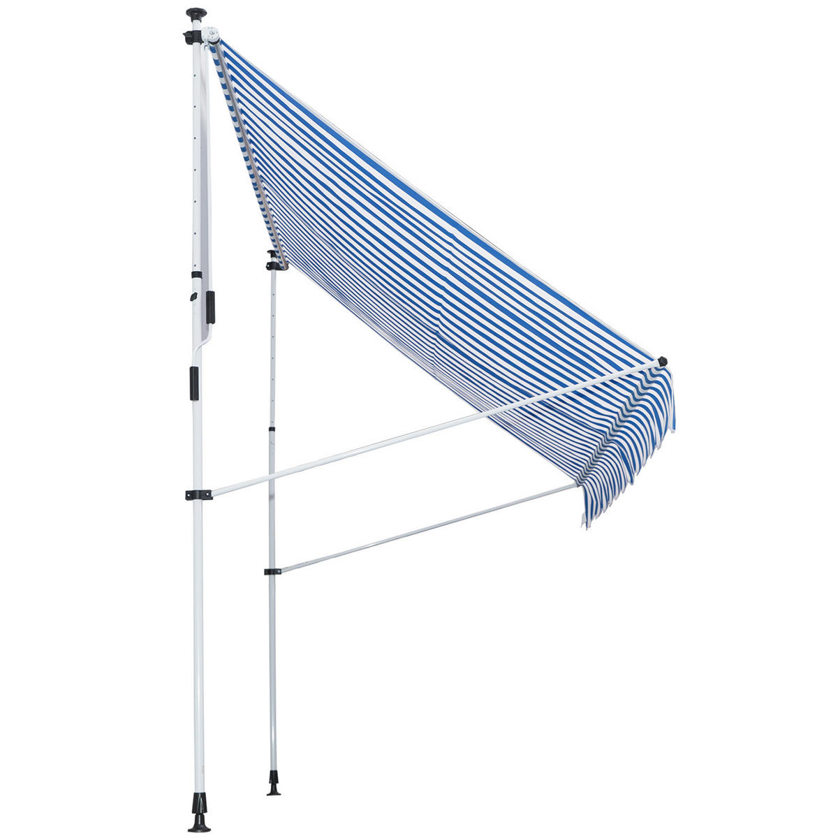MARKISE, Grün+Weiß, Aluminium, Stahl, Polyester - Blau, Metall (150/280/300cm) - Outsunny