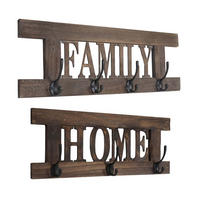 WANDGARDEROBE SHABBY Braun - Braun, Holz (60/21/7cm) - Jamb