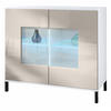 KOMMODE Grömitz Sandgrau Hochglanz - Sandfarben, Holzwerkstoff (92.5/83.5/35cm) - Vladon