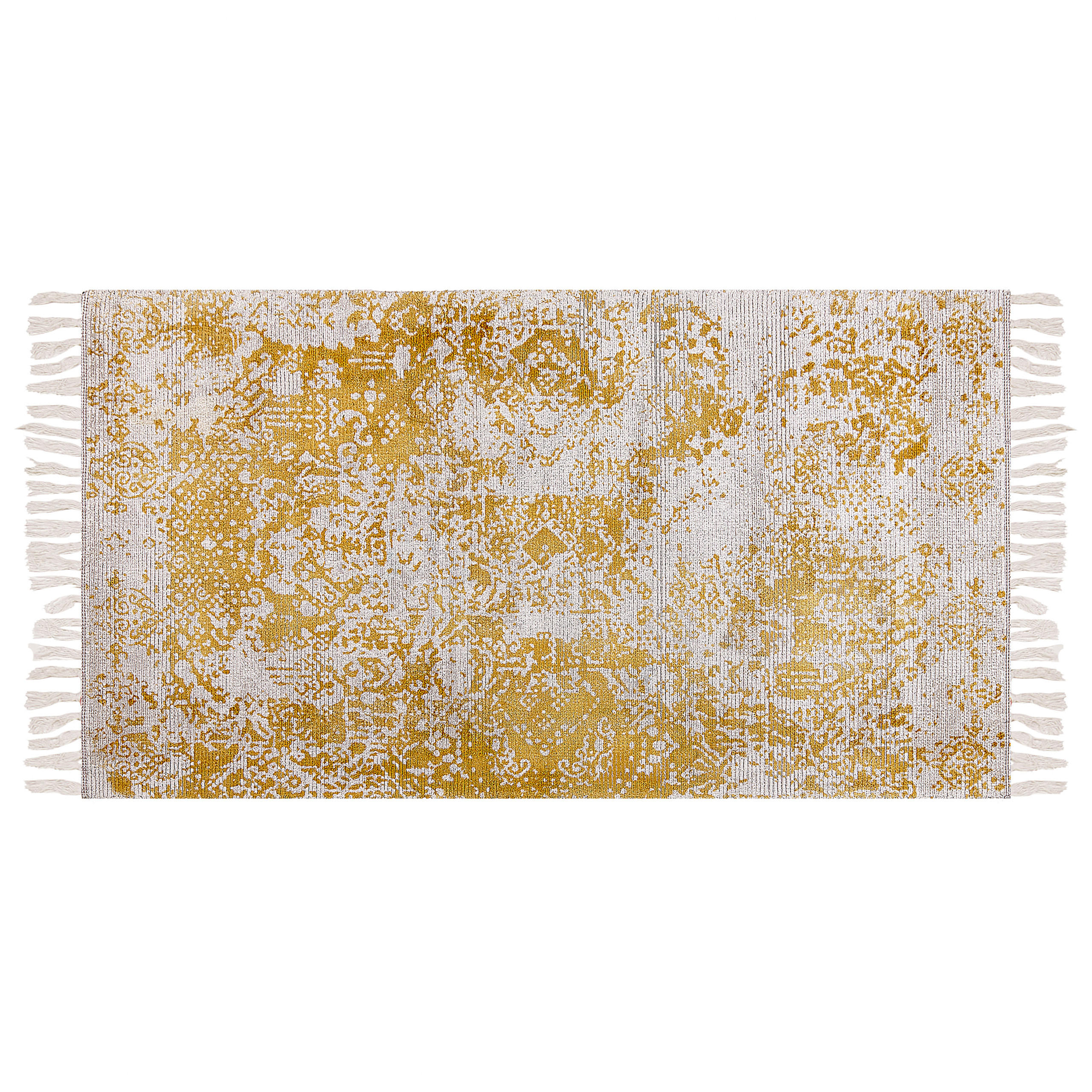 VINTAGE-TEPPICH Boyali 150/80 cm - Gelb, Naturmaterialen (80/150cm) - Beliani