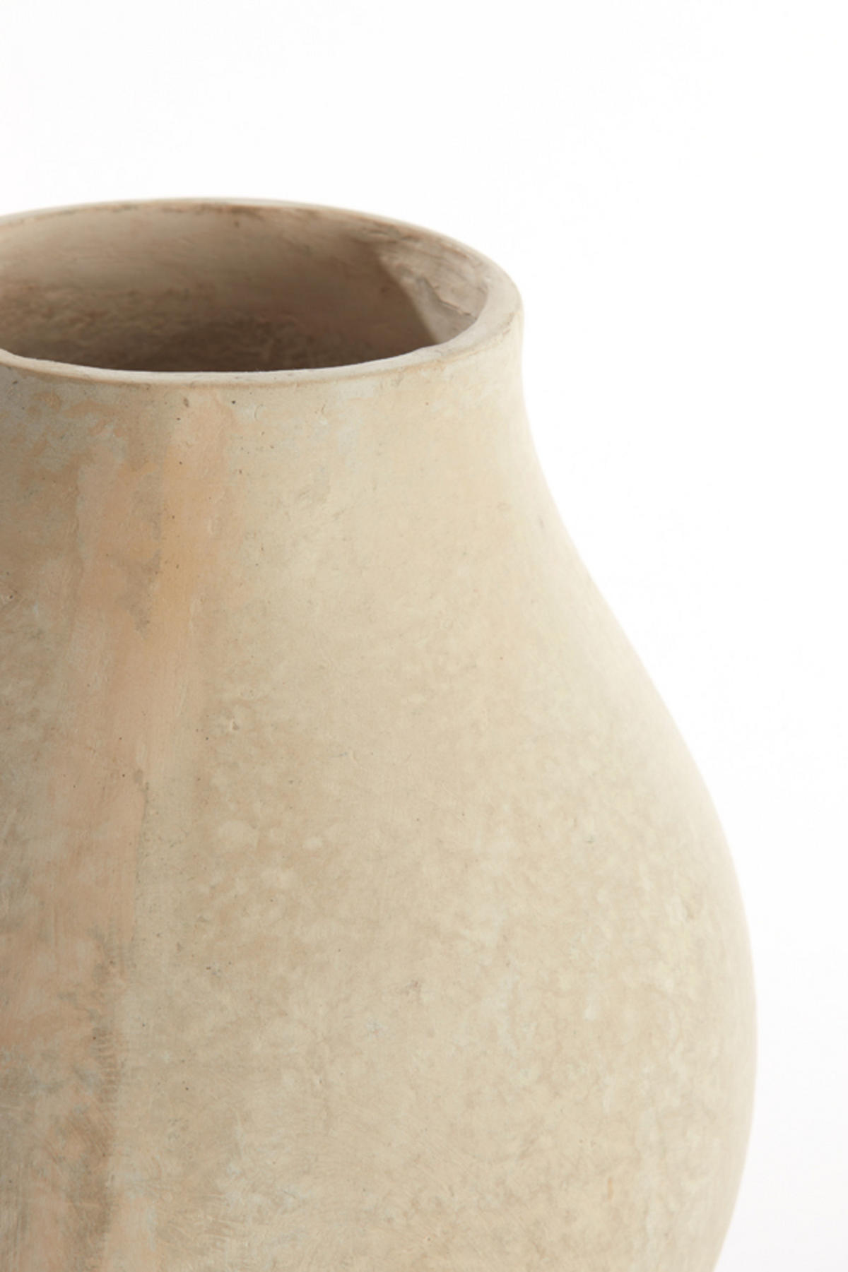 VASE Norell Weiß Ø27/30 cm - Weiß, Papier (30cm) - Light & Living