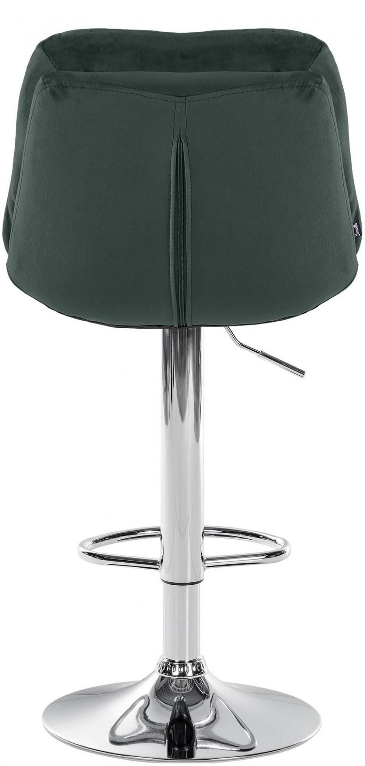 BARHOCKER Samt dunkelgrün - Dunkelgrün/Schwarz, Textil (46/94/54cm) - CLP