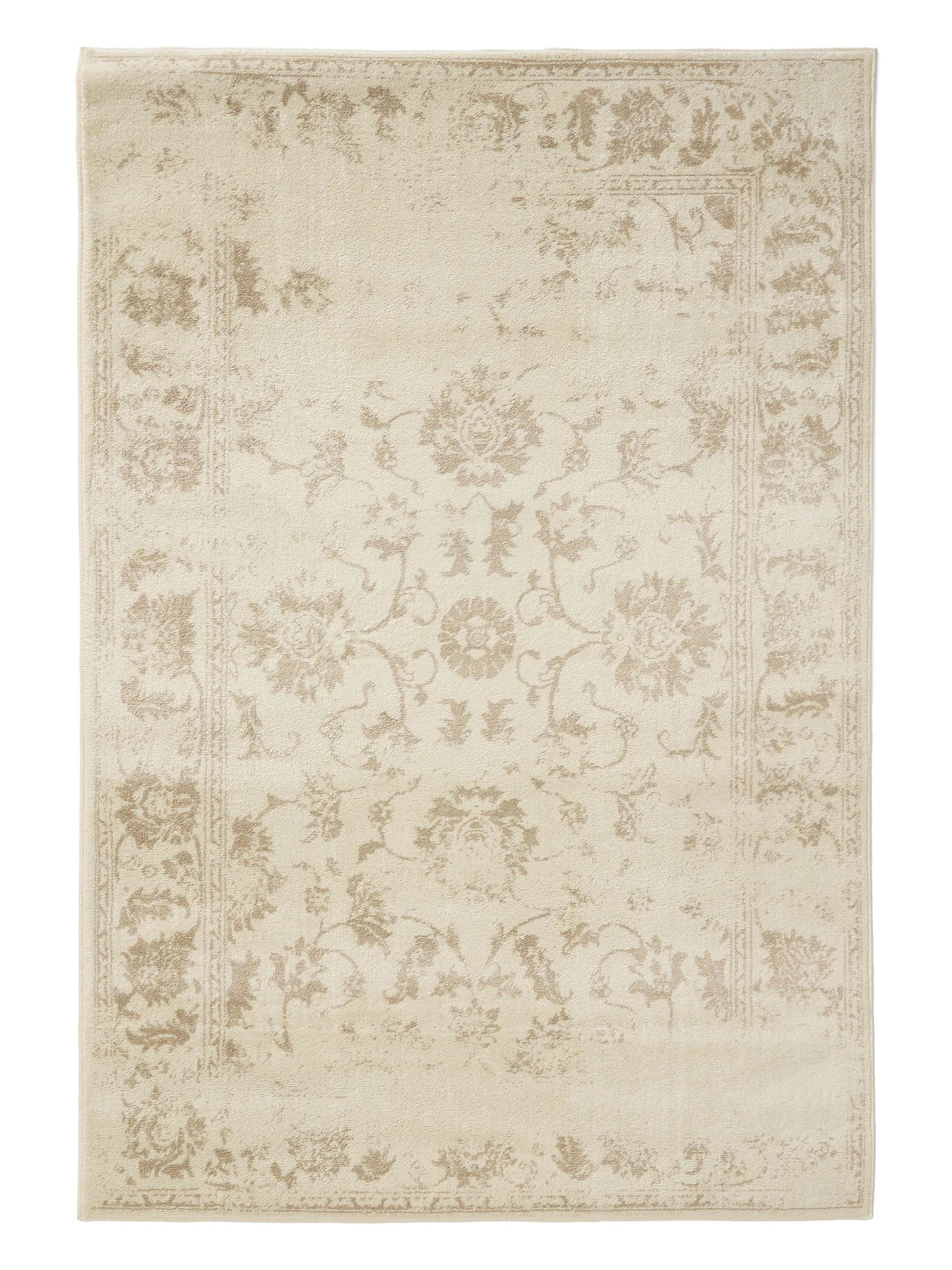 VINTAGE-TEPPICH Suki 140/200 cm - Beige/Creme, Kunststoff (140/200cm) - benuta