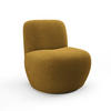 DREHSESSEL Stoff Bouclé senfgelb - Dunkelgelb, Textil (64/77/68cm) - Sia Home