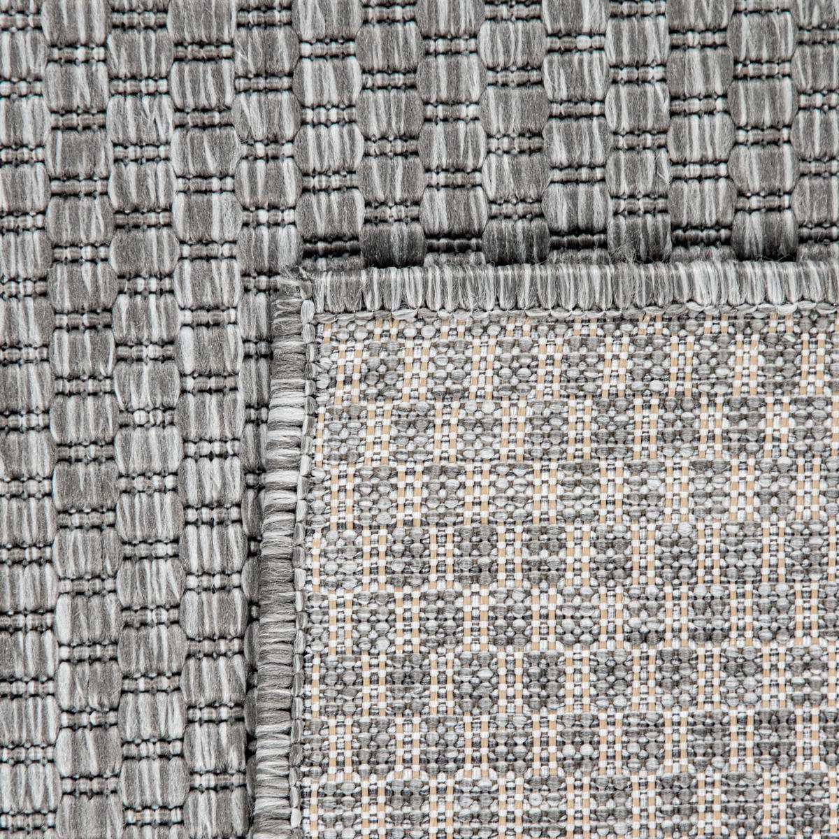TEPPICH Kurzflor Unifarben Wohnzimmer schmutzabweisend Hellgrau Rechteckig 120x160 - Grau, Textil (120/160cm) - KADIMA DESIGN