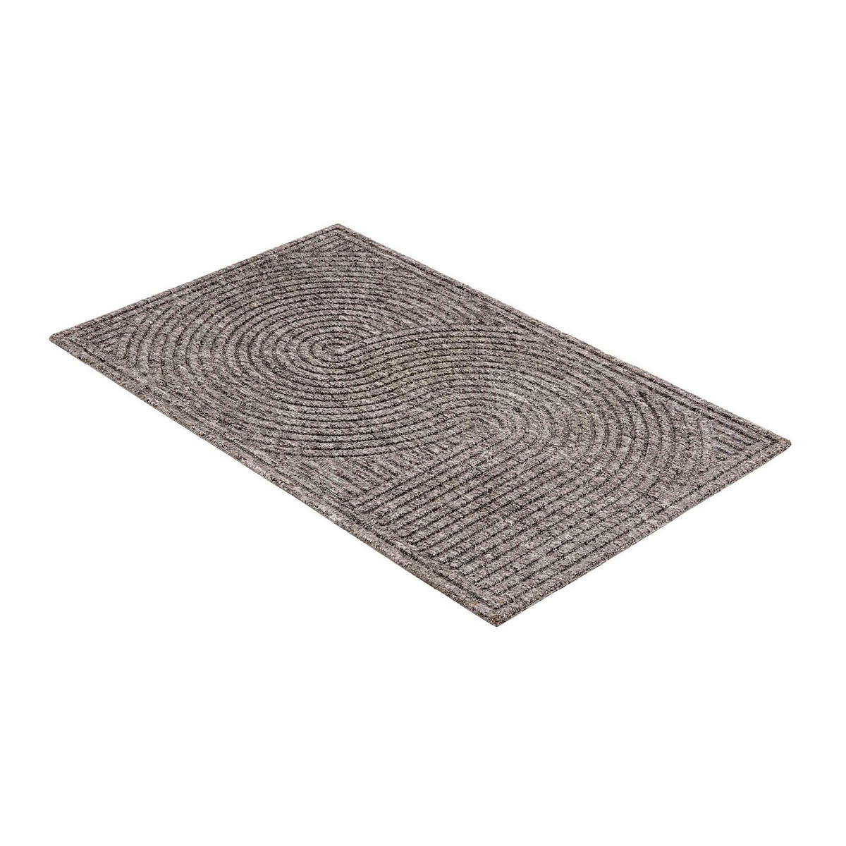 FUSSMATTE FÜR INNEN UND AUßEN GRAPHIC DELUXE 2ER SET - Silberfarben, Textil (45/75cm) - Astra
