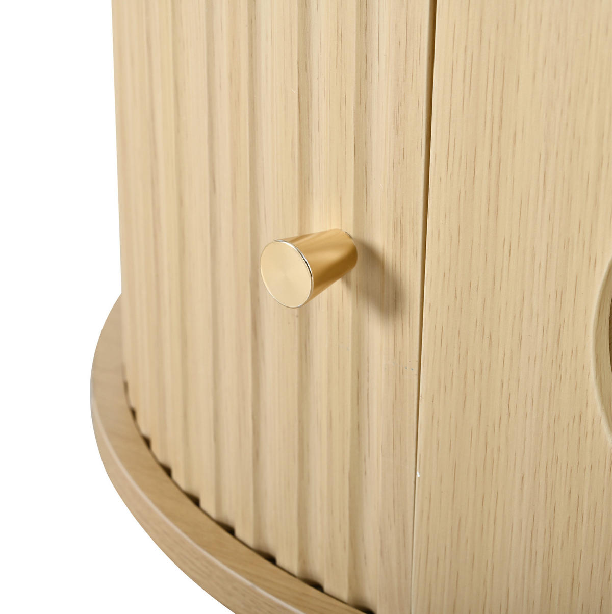 COUCHTISCH 100/50/36 cm Holzfarbe aus MDF mit Schublade und Rolltür - Eichefarben, Holzwerkstoff (100/50/36cm) - OKMYHOME
