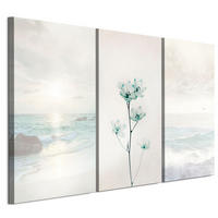 LEINWANDBILD Meer 3-tlg. 120x80 cm - Multicolor, Holz (120/80cm) - LUMASOUL