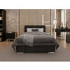 POLSTERBETT Zaira 120x200cm – Elegantes Polsterbett für modernen Wohnstil , ZONIERTE MULTI-TASCHEN-FEDERKERN (24cm), schwarz - Schwarz, Holz (120/200cm) - Homesy