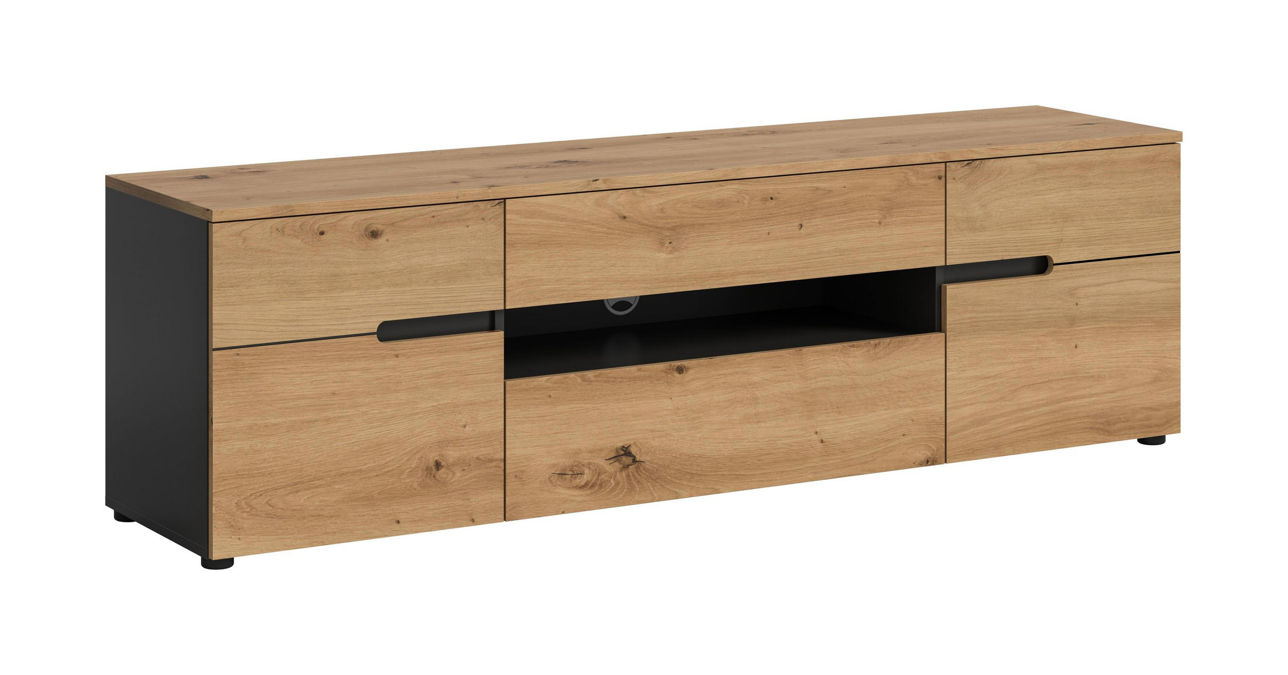 Homes & Jones TV Grau 184x55x44 cm