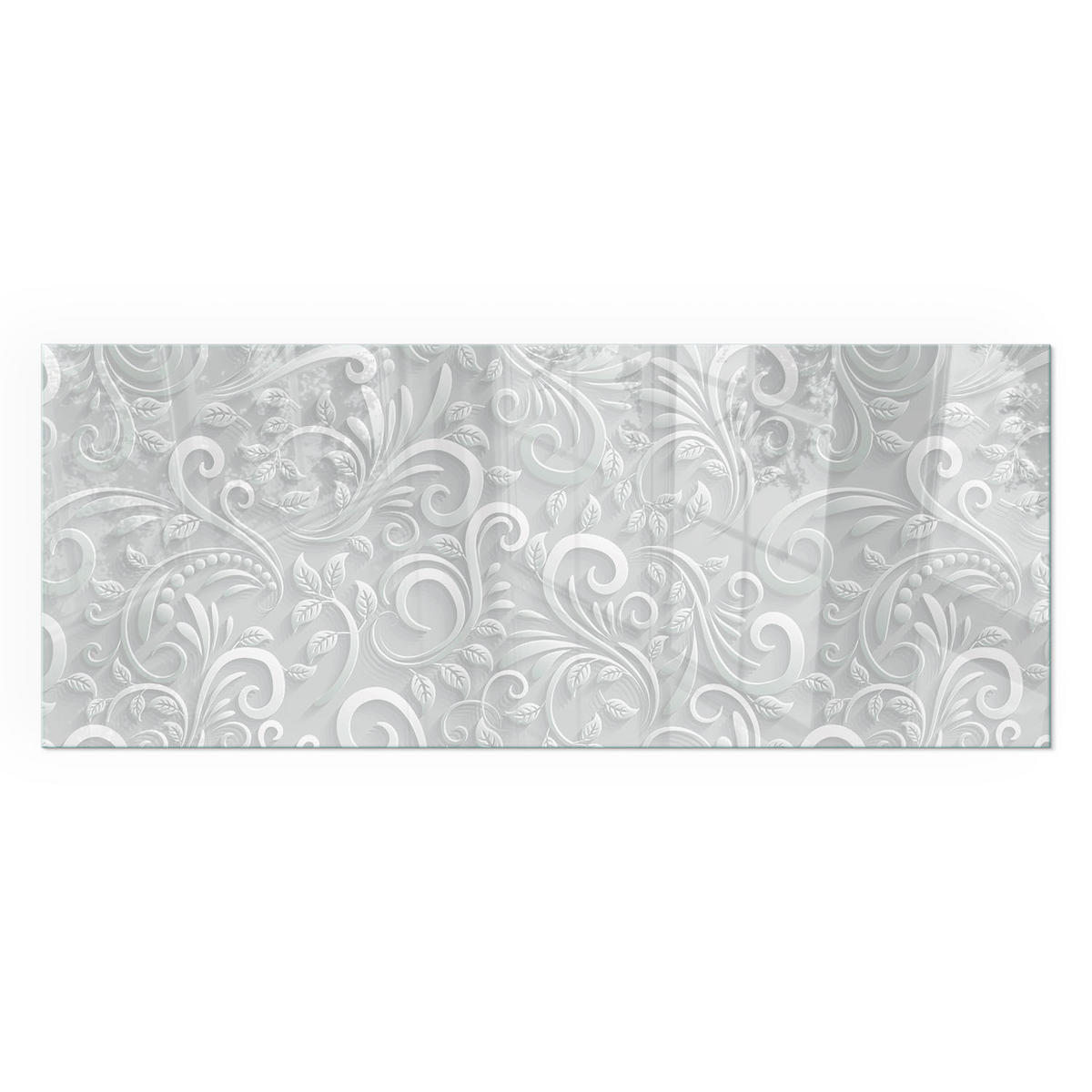 GLASPLATTE für Kamin 125x50 cm - Grau, Glas (125/50/0.4cm) - TULUP